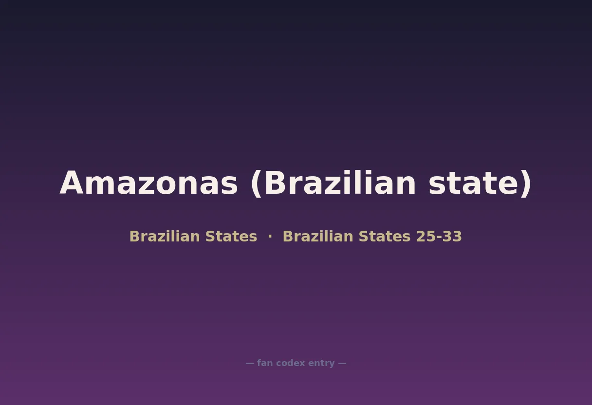 Amazonas (Brazilian state)