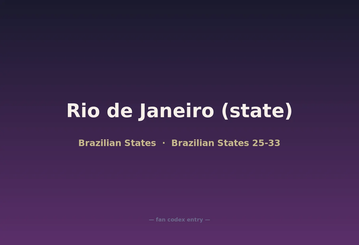 Rio de Janeiro (state)